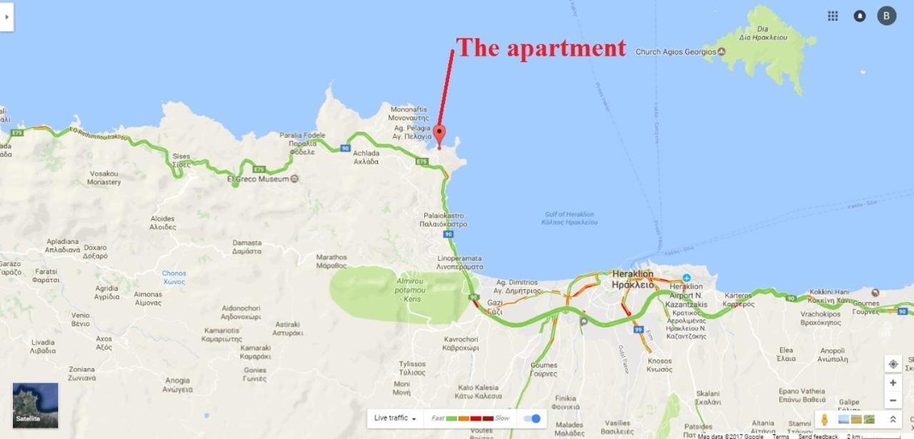 Cretan Experiences Leilighet Agia Pelagia Eksteriør bilde